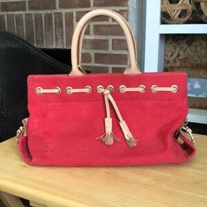 Dooney & Bourke Canvas Tassel Tote